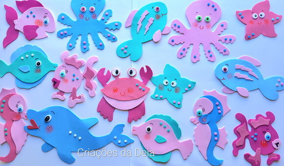 Peixes Fundo do Mar Menina Candy (em Eva) Venda Por Unidade