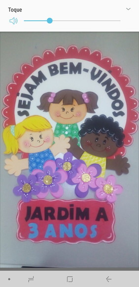 Placa de Bem Vindo para Porta - Crianças com Letreiro