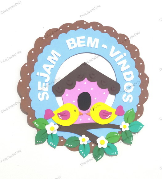 Placa de Eva bem-vindos para Porta - Jardim
