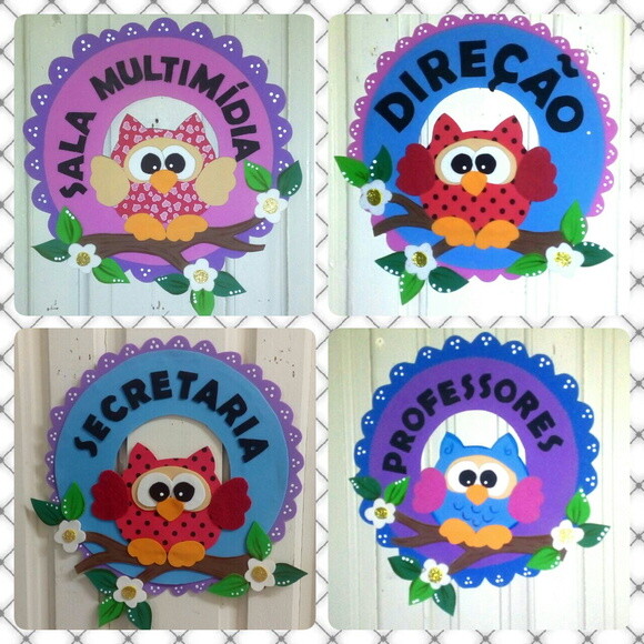 Placa de Identificação de Porta Escolar - Valor Por Unidade