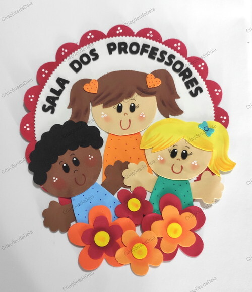 Placa de Porta Sala dos Professores em Eva
