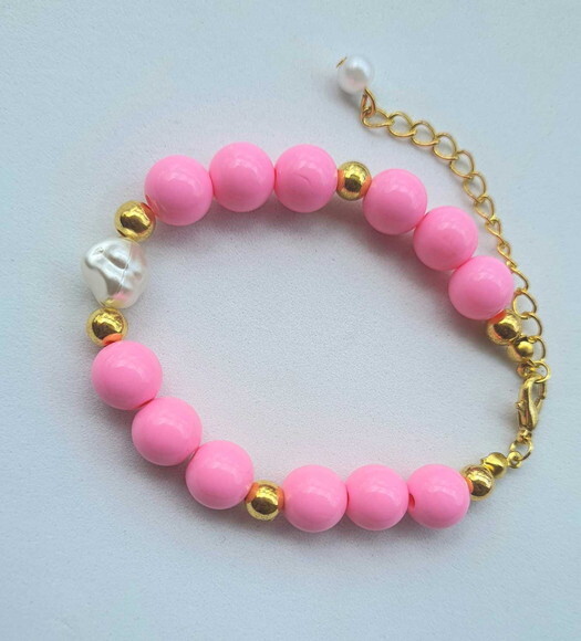 Pulseira de Contas Micangas Pulseira Bellarosa Bijuteria