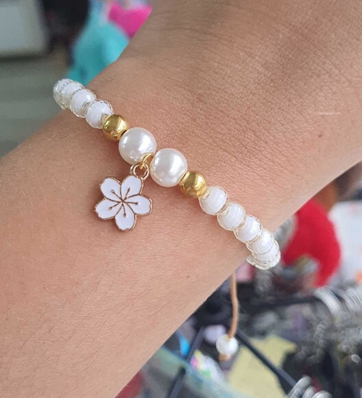 Pulseira de Contas Micangas Pulseira Encanto Bijuteria