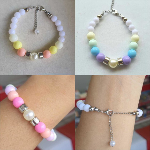 Pulseira de Contas Micangas Pulseira Leveza Bijuteria