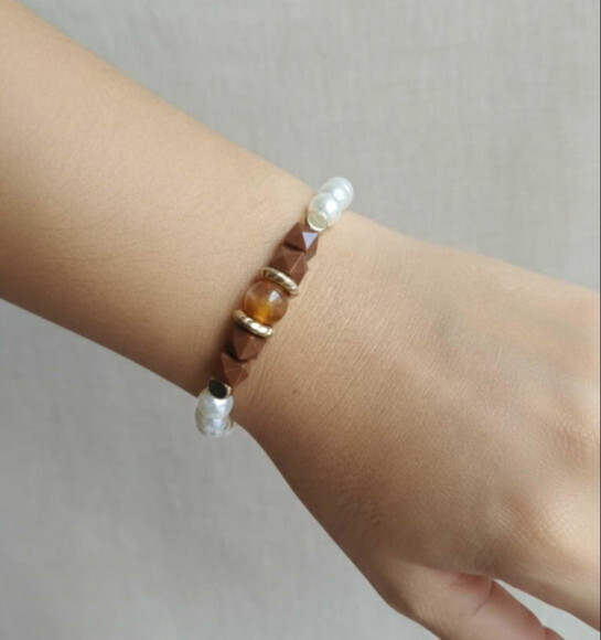 Pulseira de Contas Micangas Pulseira Nostalgia Bijuteria