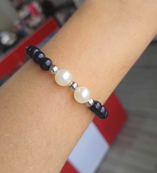 Pulseira de Contas Micangas Pulseira Objetiva Bijuteria