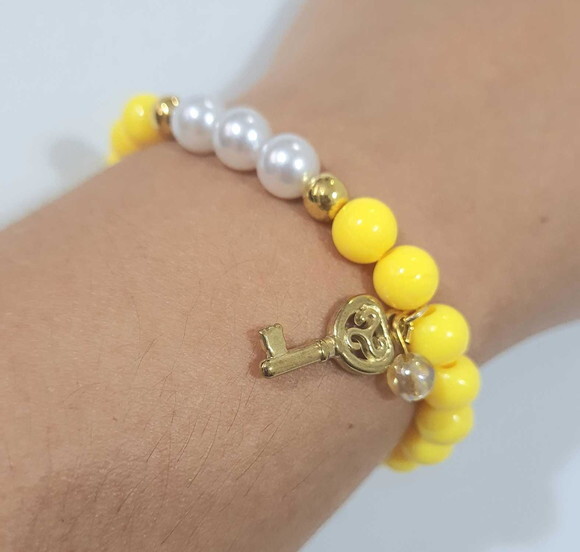 Pulseiras Coloridas Cores com Tons Amarelos