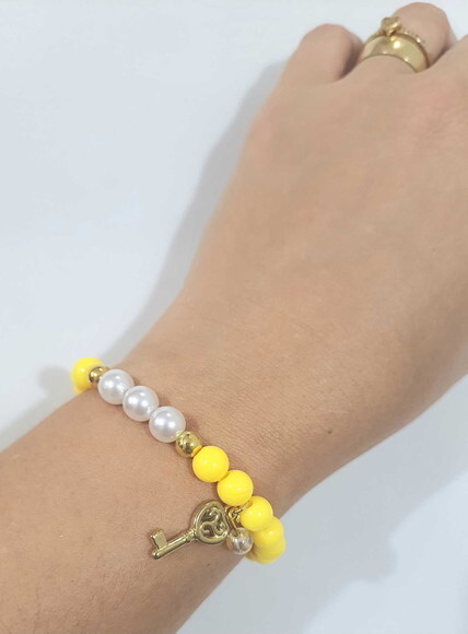 Pulseiras Coloridas Cores com Tons Amarelos