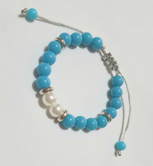 Pulseiras Coloridas Cores com Tons Azul Alegre