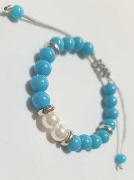 Pulseiras Coloridas Cores com Tons Azul Alegre