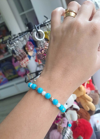 Pulseiras Coloridas Cores com Tons Azuis Candy