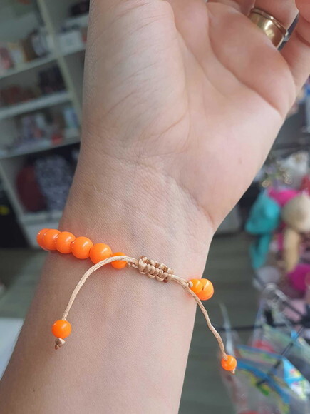 Pulseiras Coloridas Cores com Tons Quentes Laranja