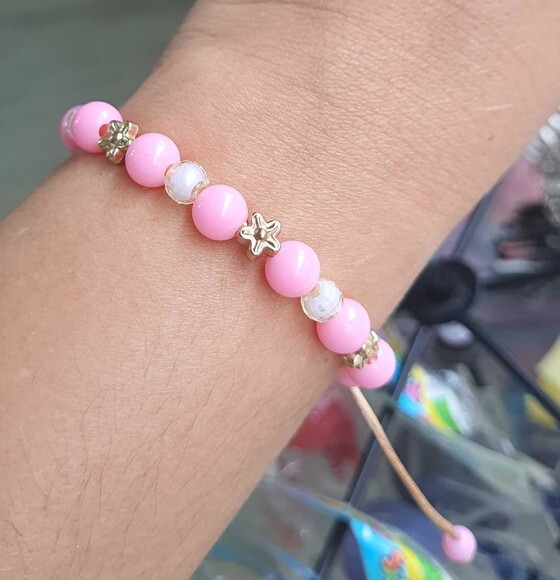 Pulseiras Coloridas Cores com Tons Rosas Candy