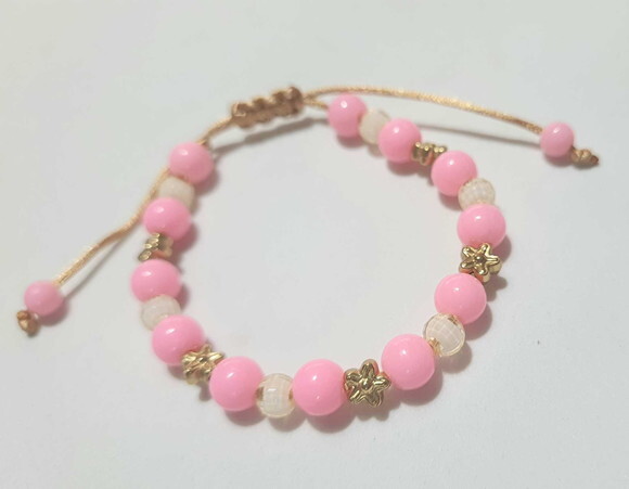 Pulseiras Coloridas Cores com Tons Rosas Candy