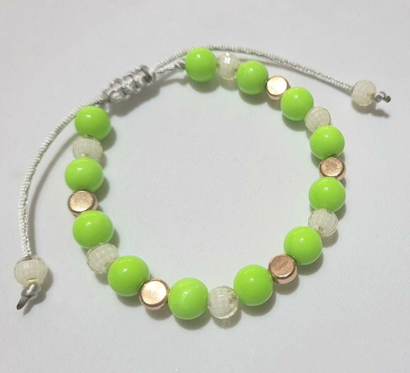 Pulseiras Coloridas Cores com Tons Verdes Candy