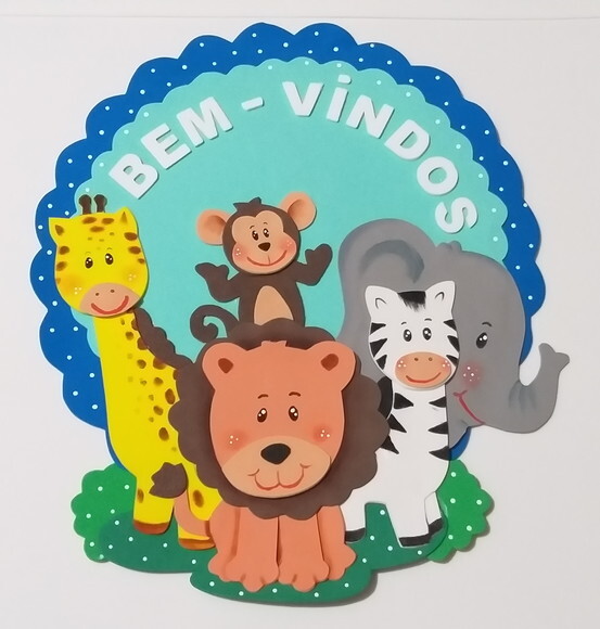 Sejam Bem Vindos para Porta de Eva - Tema Animais do Safari