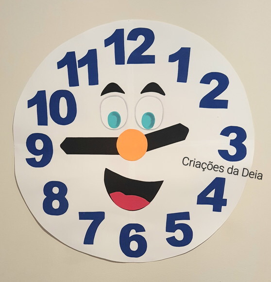 Relógio 75 cm em Eva para Sala de Aula
