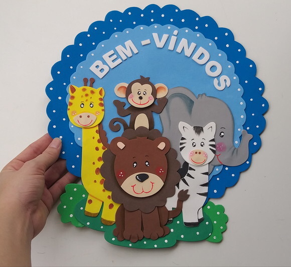 Sejam Bem Vindos para Porta de Eva - Tema Animais do Safari