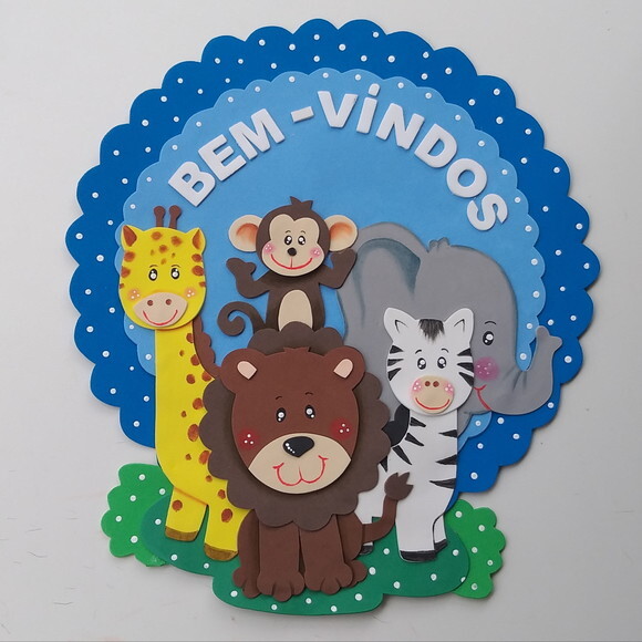 Sejam Bem Vindos para Porta de Eva - Tema Animais do Safari