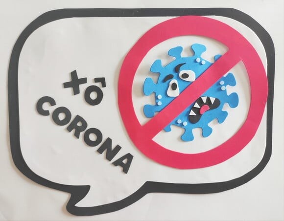 Xô Corona Vírus Kit 2 Placas de Eva - Covid 19