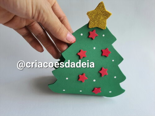 10 Porta Doces Árvore de Natal em Eva