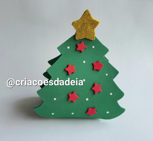 10 Porta Doces Árvore de Natal em Eva