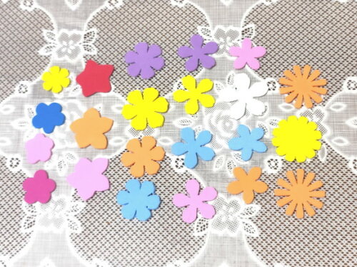 100 Apliques de Mini Borboletas e Mini Flores de Eva