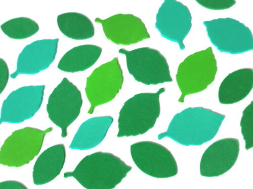 100 Apliques de Mini Folhas de Eva (3 e 4,5 Cm)