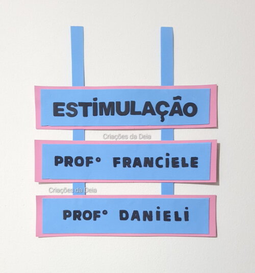 3 Placas Extra de Identificação de Porta de Sala de Aula