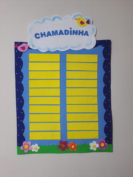 3 Peças Rotina em Eva para Sala de Aula - Tema Passarinho