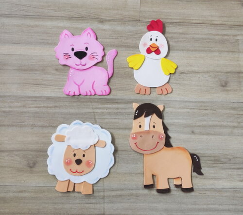 Animais em Eva - Kit 13 Unidades