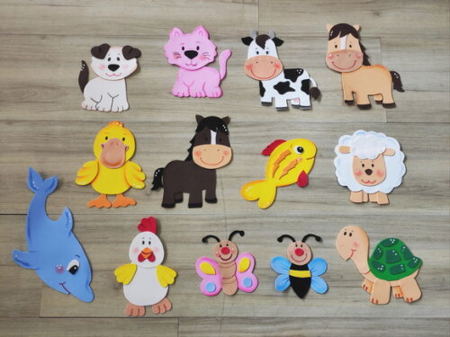 Animais em Eva de até 20cm - Vendidos Separadamente