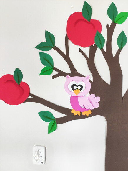 Árvore Grande de Eva para Mural Escolar - Kit Completo + Bri