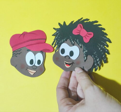 Cabecinhas crianças negras - Jeremias e Milena