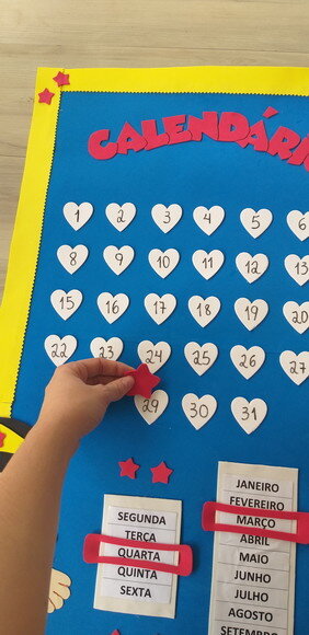 Calendário de Eva para Sala de Aula - Super Heróis