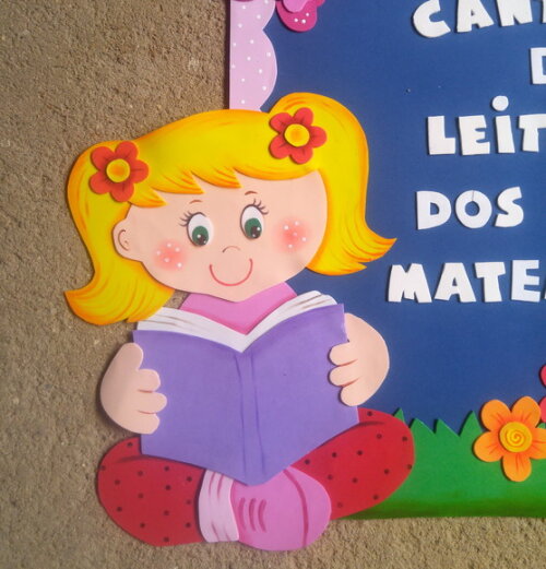 Cantinho da Leitura e Jogos Matemáticos em Eva - Crianças