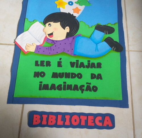 Cantinho da Leitura em Eva - Biblioteca 80x60cm
