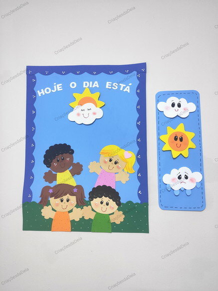 Cartaz de Como Está o Tempo em Eva para Sala de Aula