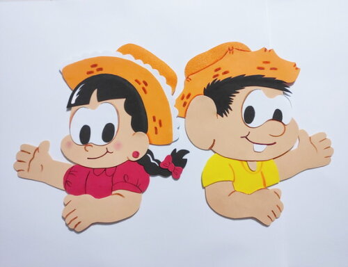 Casal Caipira em Eva para Sala de Aula - Kit 2 Unidades 27
