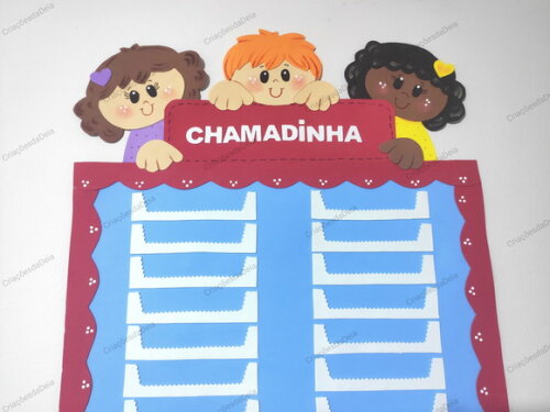 Chamadinha Grande em Eva para Sala de Aula Tema "crianças"