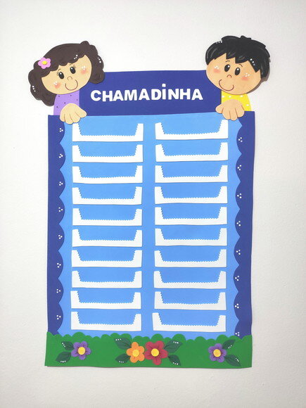 Chamadinha Infantil Tema crianças para 20 Nomes