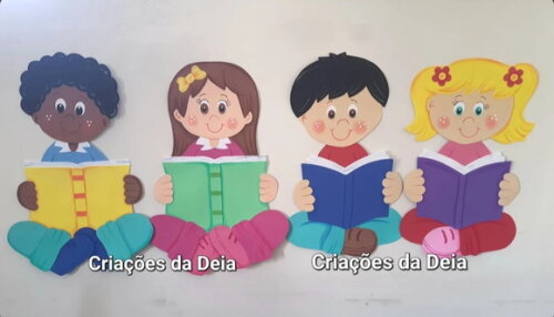 Criança Lendo - 1 Peça (tamanho 50 cm Cada)