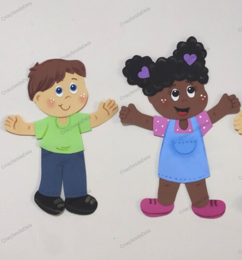 Crianças Médias de Eva - 35 cm - Valor Por Unidade