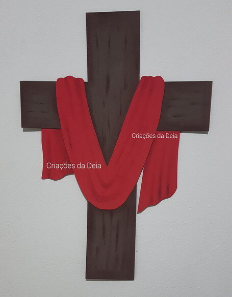 Cruz Símbolo da Páscoa e Ressurreição de Jesus 47 cm Eva