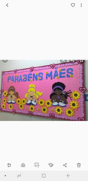 Dia das Mães - Decoração em Eva para Mural ou Painel Grande