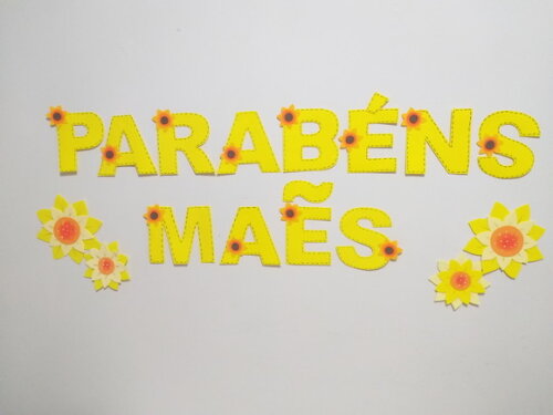 Dia das Mães - Decoração em Eva para Mural ou Painel Grande