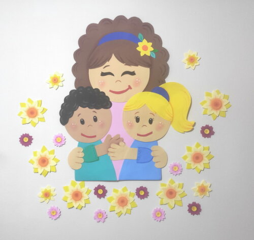 Dia das Mães - Kit 21 Peças Grande de Decoração em Eva