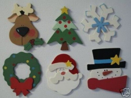 Enfeite de Natal em EVA - kit com 6 unidades