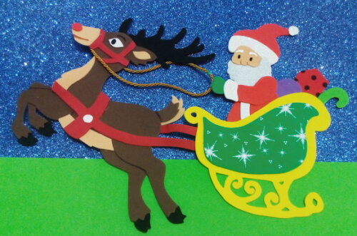 Enfeite de Natal em Eva - Papai Noel