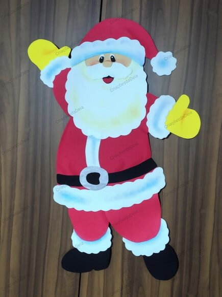 Enfeite de Natal em Eva - Papai Noel Grande 70cm